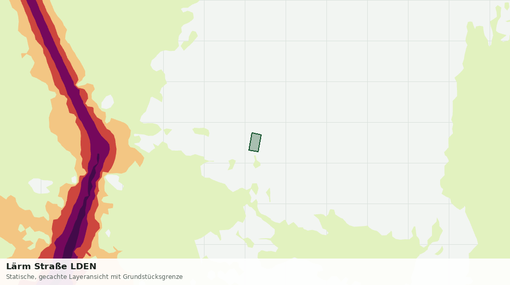 Statische Kartenansicht: Lärm Straße LDEN