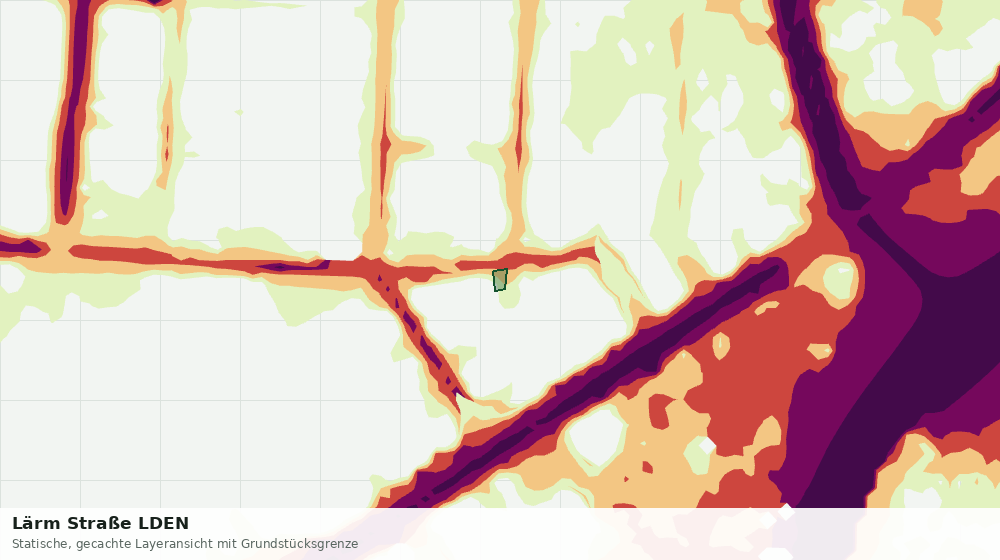 Statische Kartenansicht: Lärm Straße LDEN
