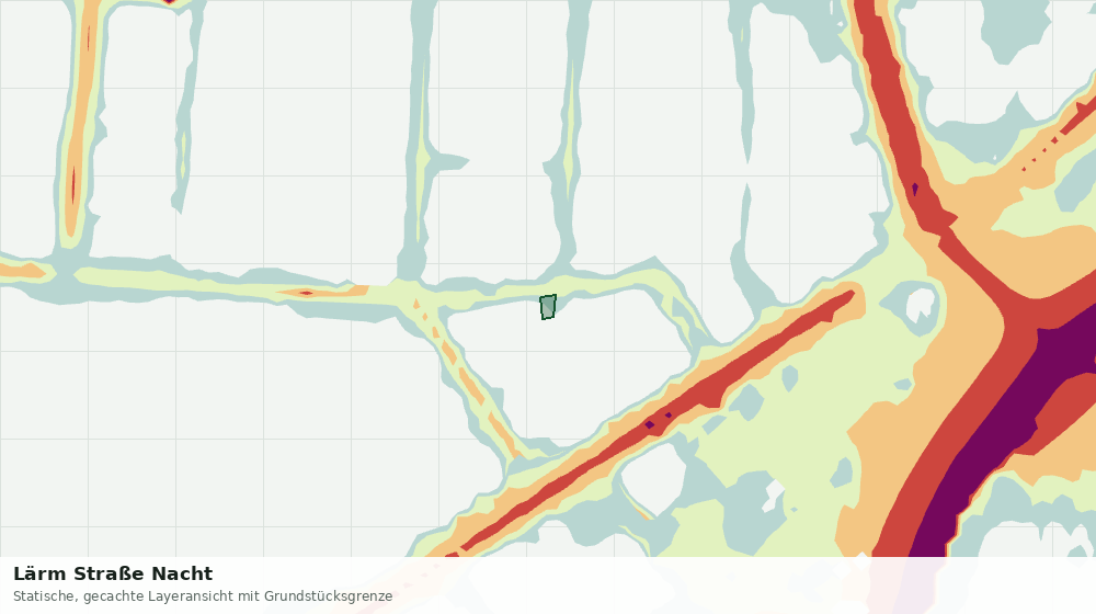 Statische Kartenansicht: Lärm Straße Nacht
