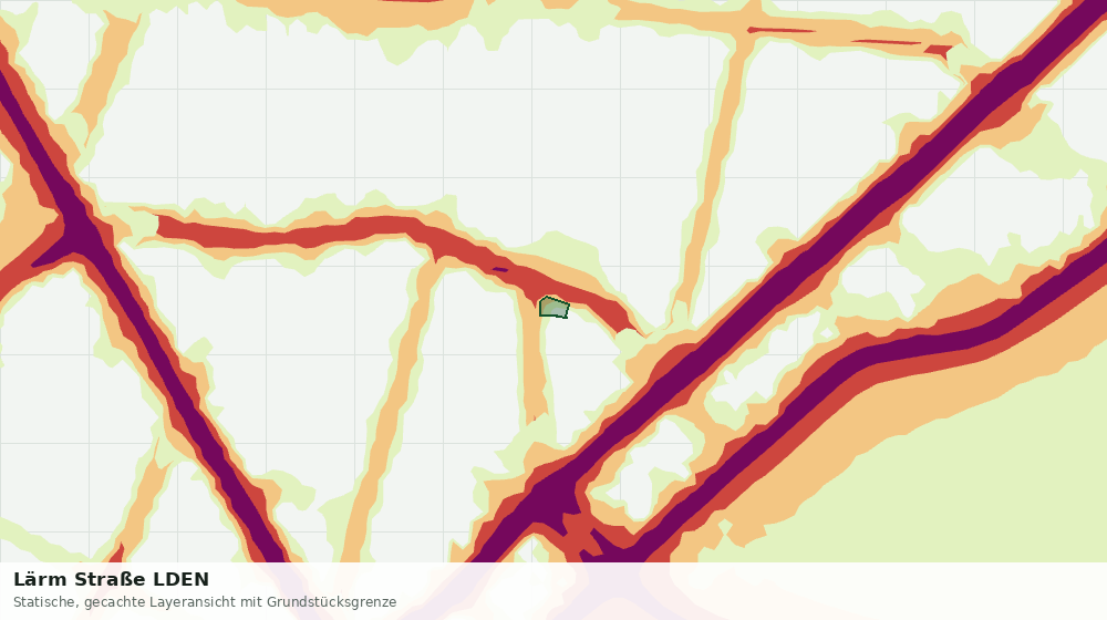 Statische Kartenansicht: Lärm Straße LDEN