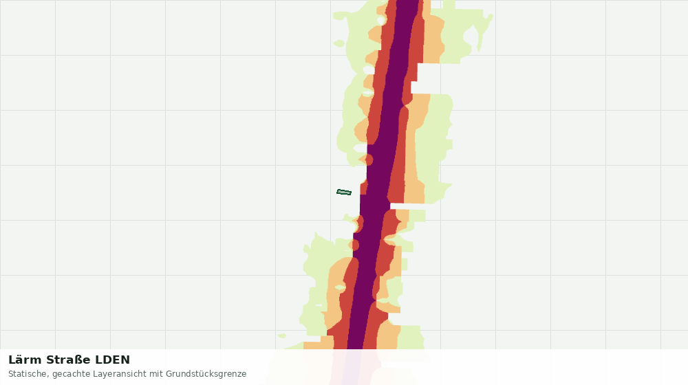 Statische Kartenansicht: Lärm Straße LDEN