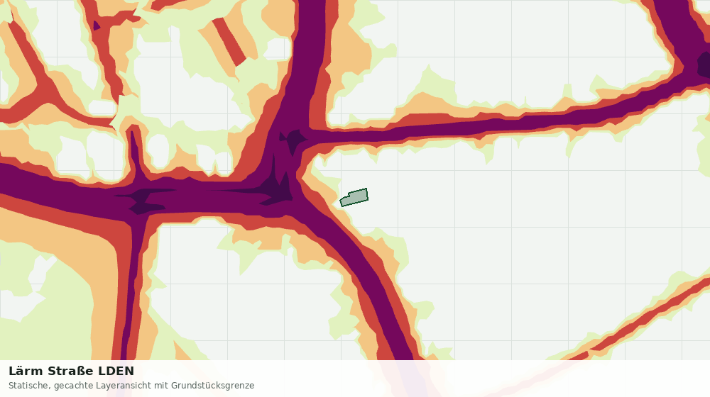 Statische Kartenansicht: Lärm Straße LDEN