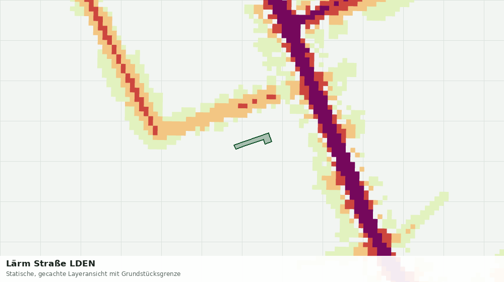 Statische Kartenansicht: Lärm Straße LDEN