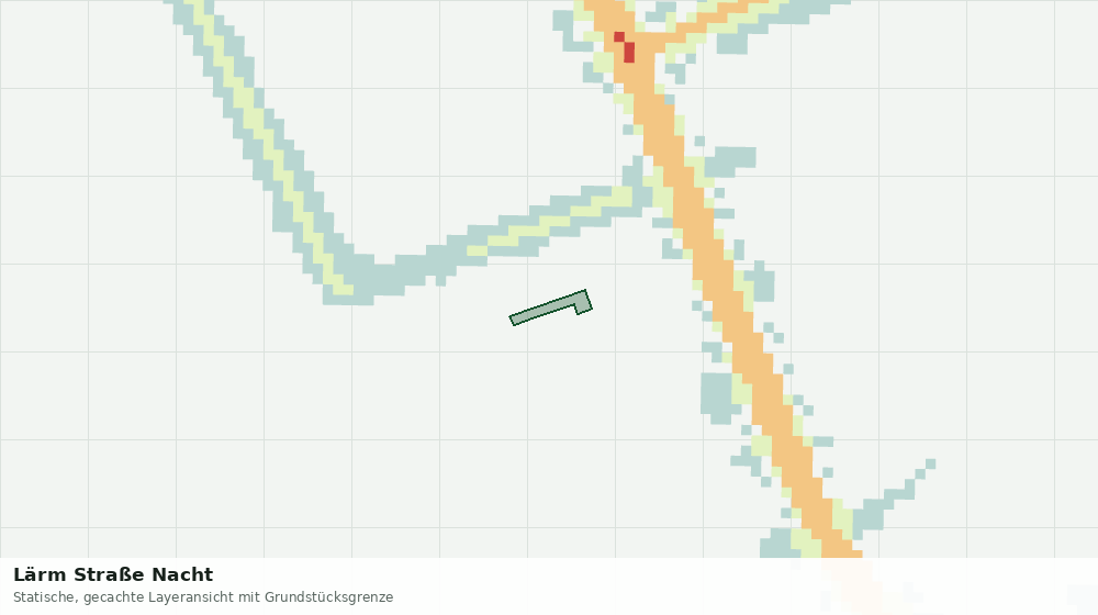 Statische Kartenansicht: Lärm Straße Nacht