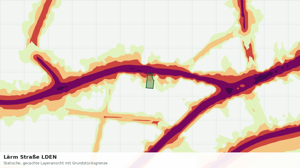 Statische Kartenansicht: Lärm Straße LDEN
