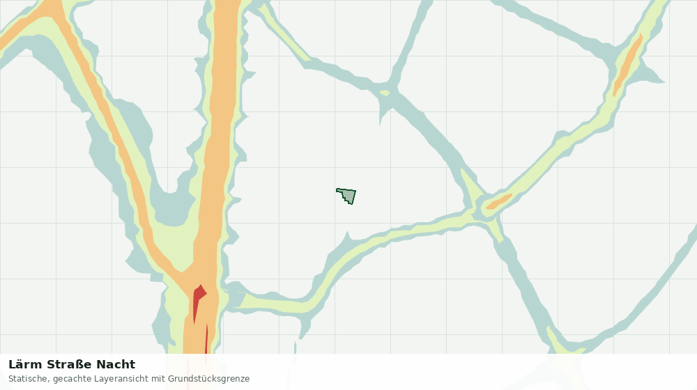 Statische Kartenansicht: Lärm Straße Nacht