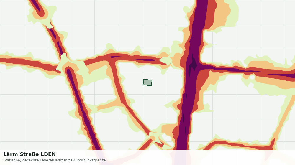 Statische Kartenansicht: Lärm Straße LDEN