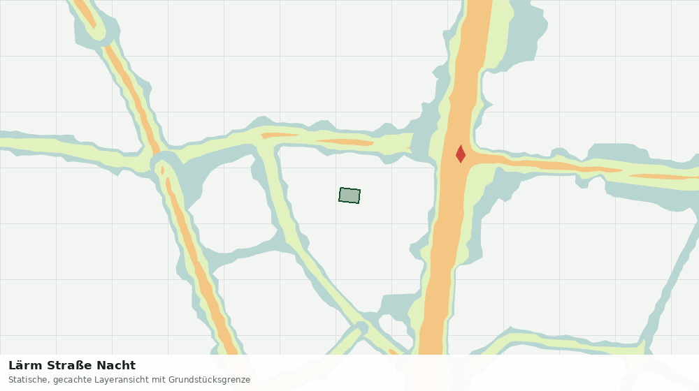 Statische Kartenansicht: Lärm Straße Nacht