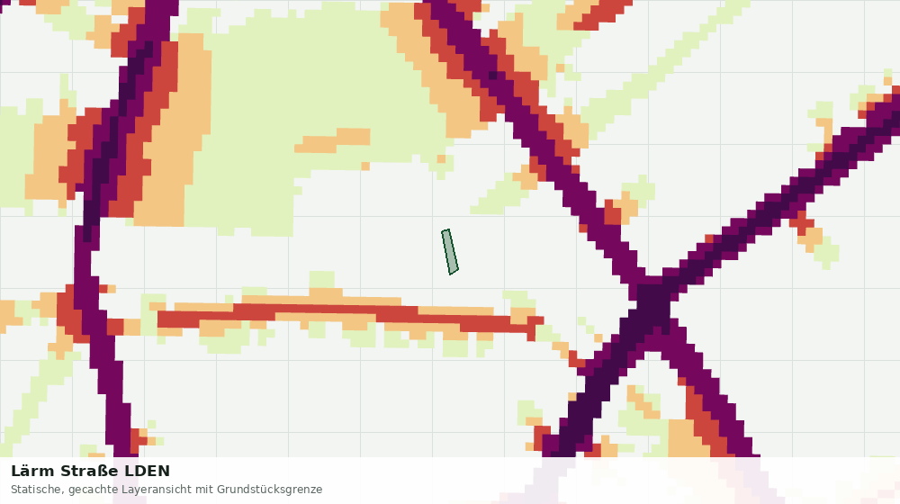 Statische Kartenansicht: Lärm Straße LDEN