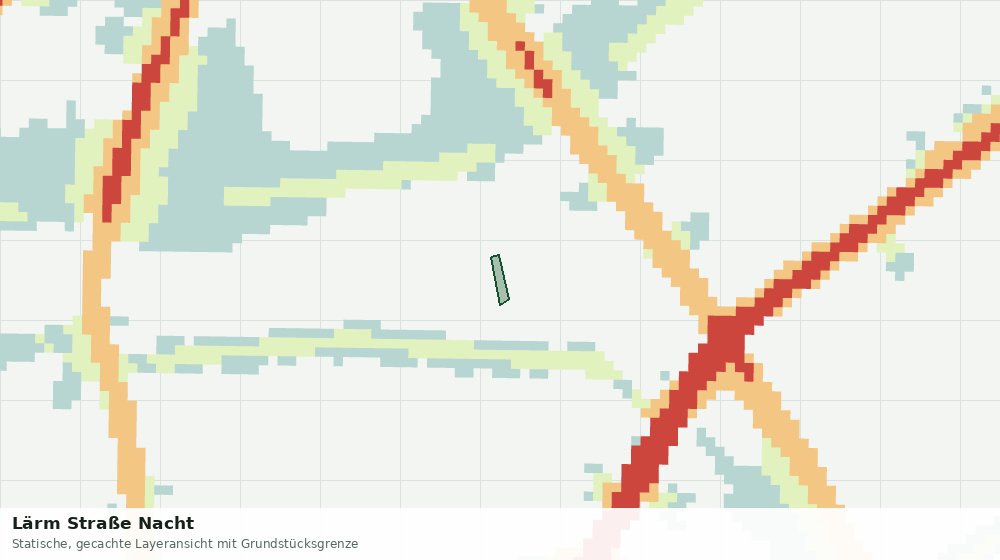 Statische Kartenansicht: Lärm Straße Nacht