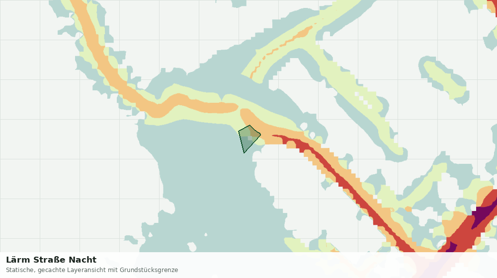 Statische Kartenansicht: Lärm Straße Nacht