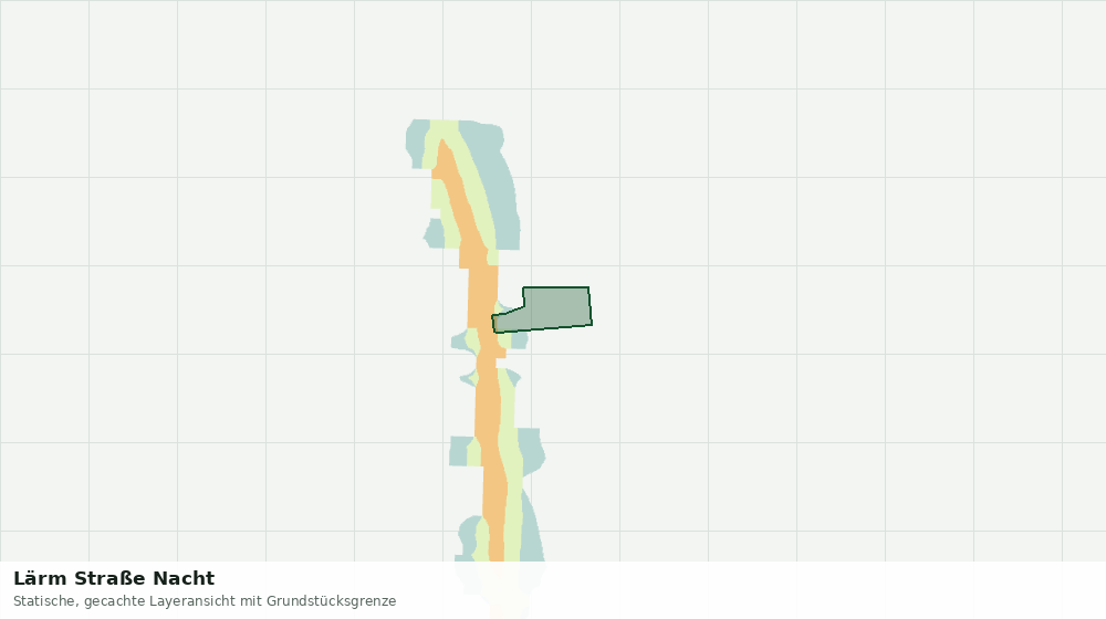 Statische Kartenansicht: Lärm Straße Nacht