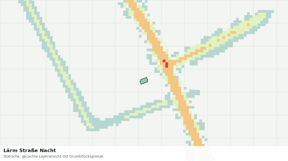 Statische Kartenansicht: Lärm Straße Nacht
