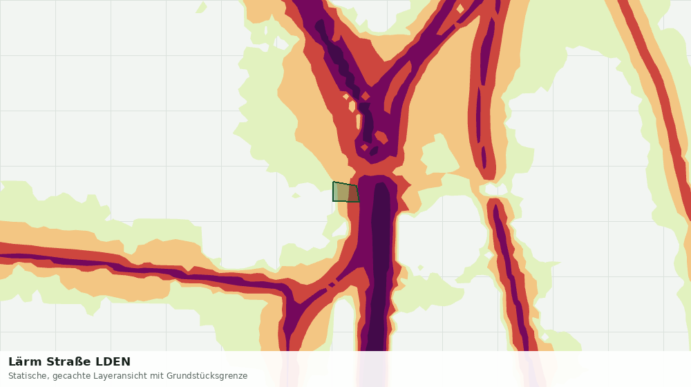 Statische Kartenansicht: Lärm Straße LDEN
