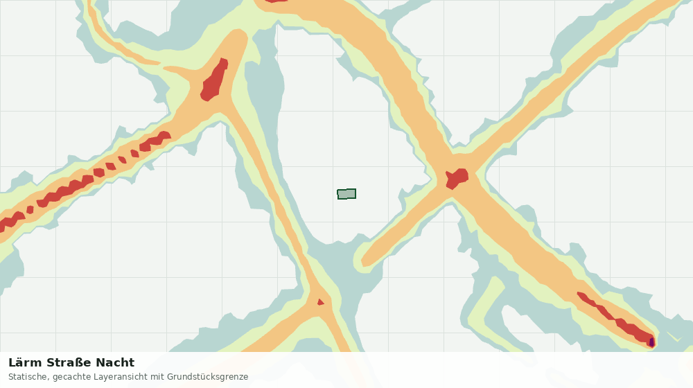 Statische Kartenansicht: Lärm Straße Nacht