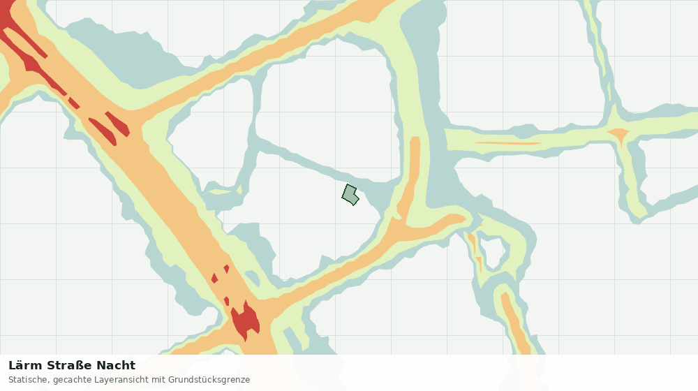 Statische Kartenansicht: Lärm Straße Nacht