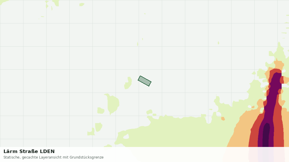 Statische Kartenansicht: Lärm Straße LDEN