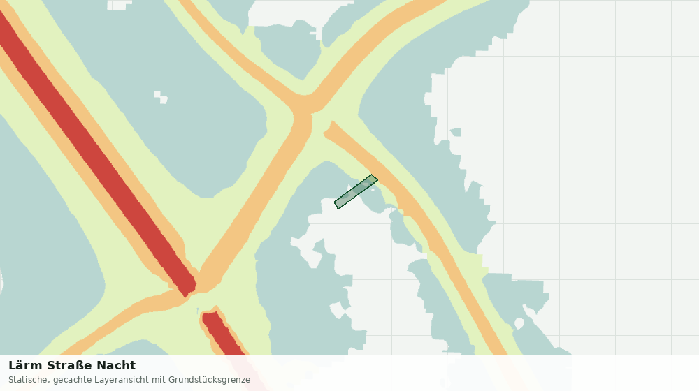 Statische Kartenansicht: Lärm Straße Nacht