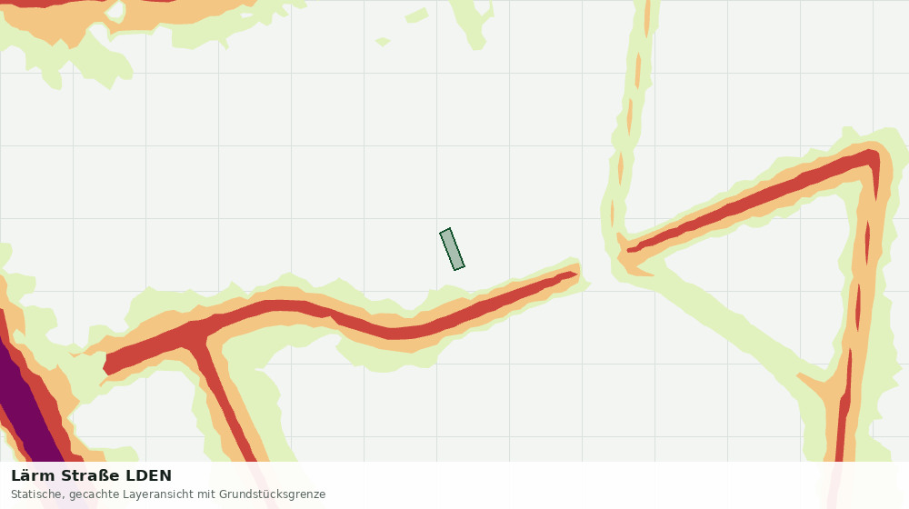 Statische Kartenansicht: Lärm Straße LDEN