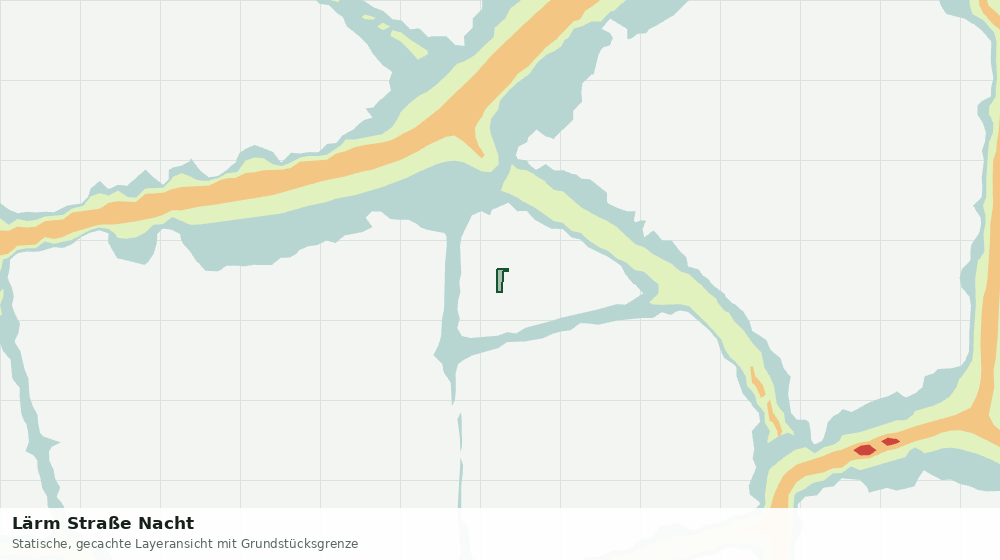 Statische Kartenansicht: Lärm Straße Nacht