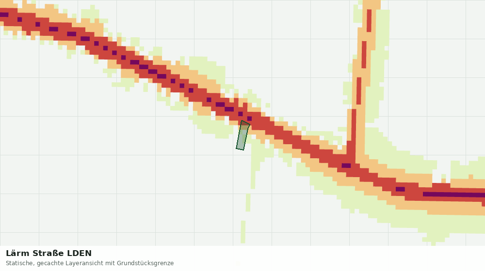 Statische Kartenansicht: Lärm Straße LDEN