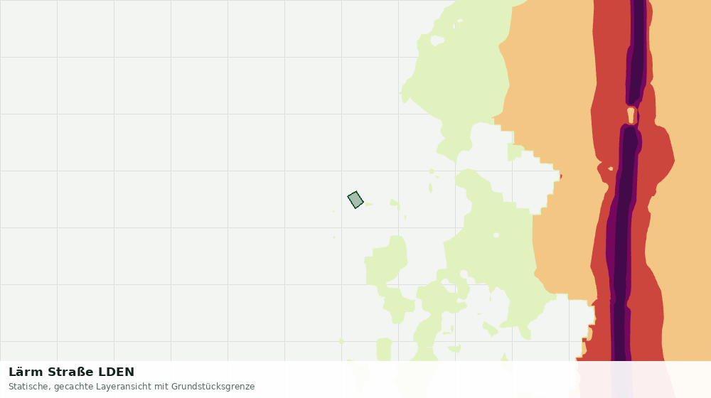 Statische Kartenansicht: Lärm Straße LDEN