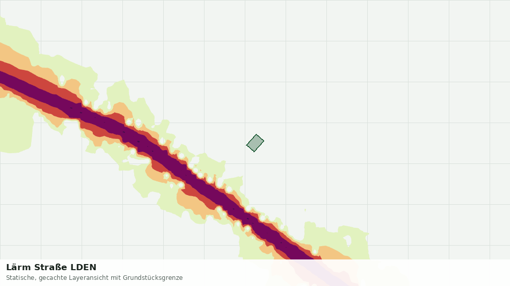Statische Kartenansicht: Lärm Straße LDEN