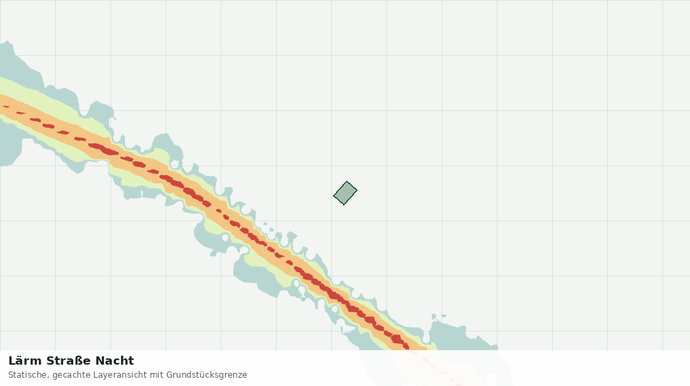 Statische Kartenansicht: Lärm Straße Nacht