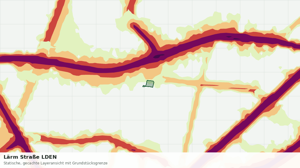 Statische Kartenansicht: Lärm Straße LDEN