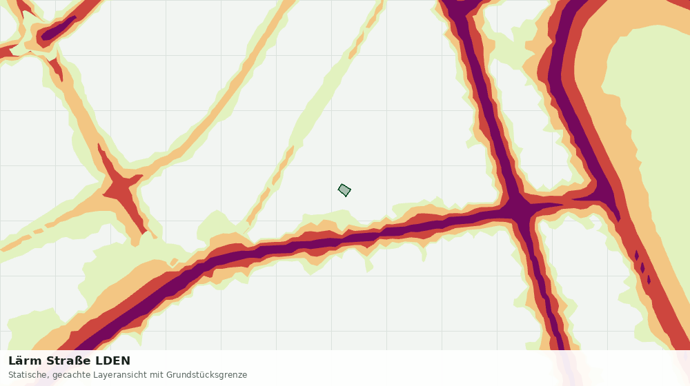 Statische Kartenansicht: Lärm Straße LDEN