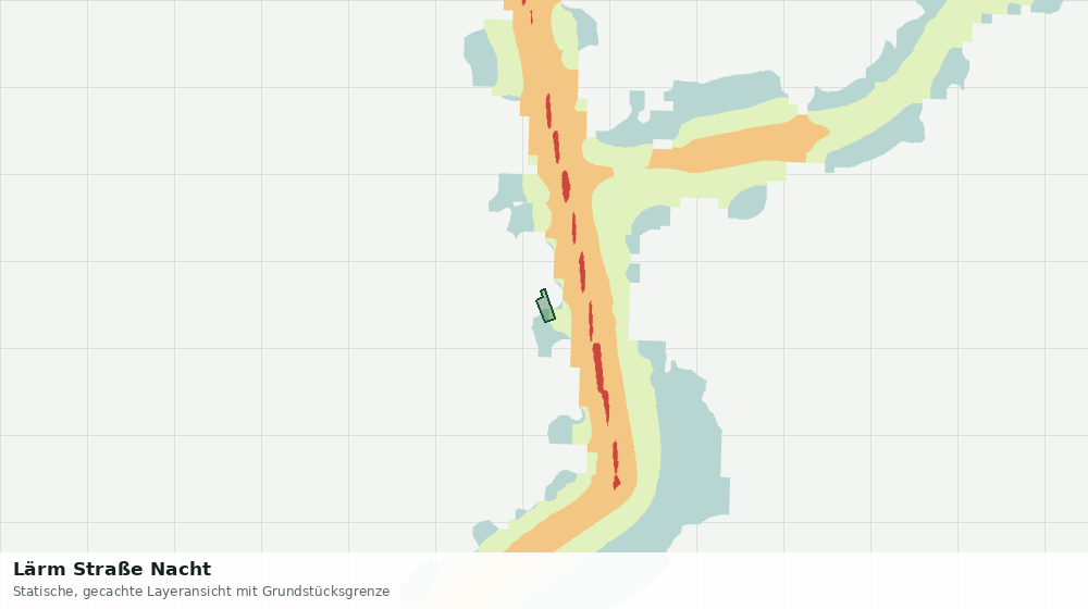 Statische Kartenansicht: Lärm Straße Nacht