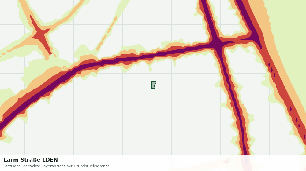 Statische Kartenansicht: Lärm Straße LDEN
