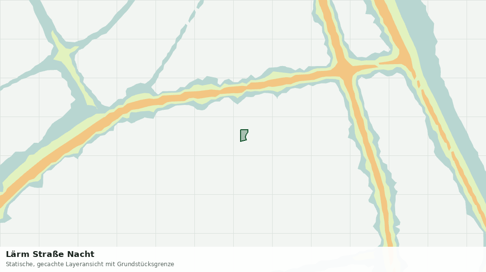 Statische Kartenansicht: Lärm Straße Nacht