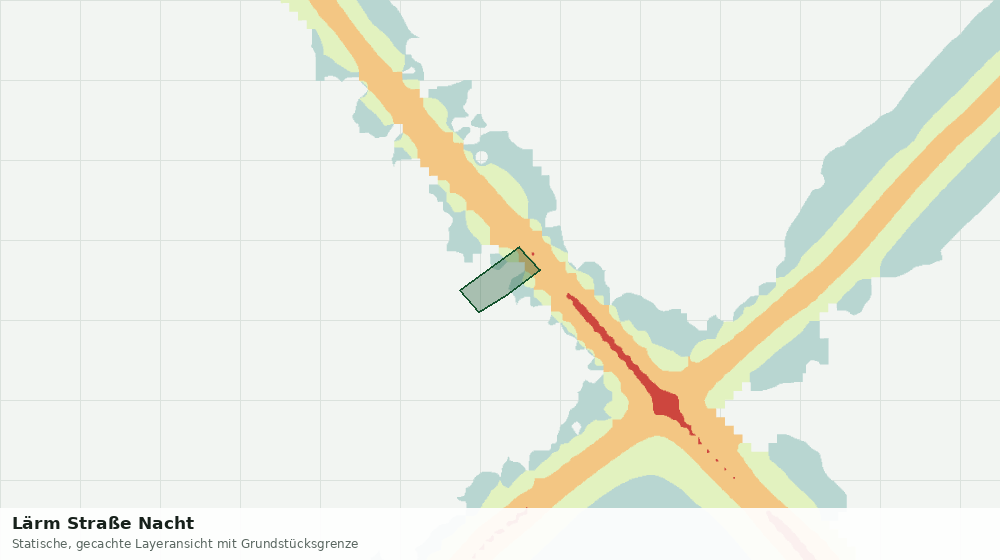 Statische Kartenansicht: Lärm Straße Nacht
