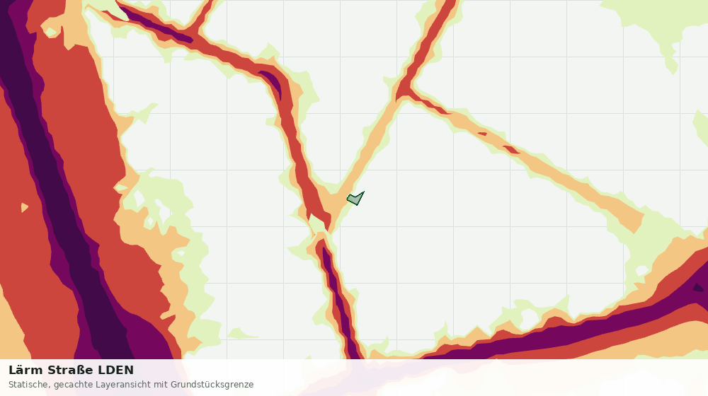 Statische Kartenansicht: Lärm Straße LDEN