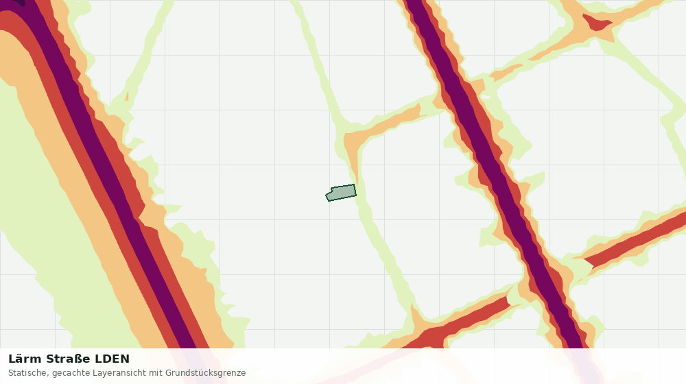 Statische Kartenansicht: Lärm Straße LDEN