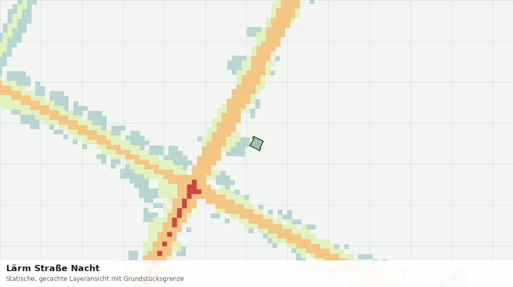 Statische Kartenansicht: Lärm Straße Nacht