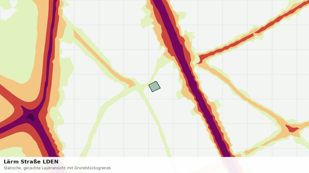 Statische Kartenansicht: Lärm Straße LDEN