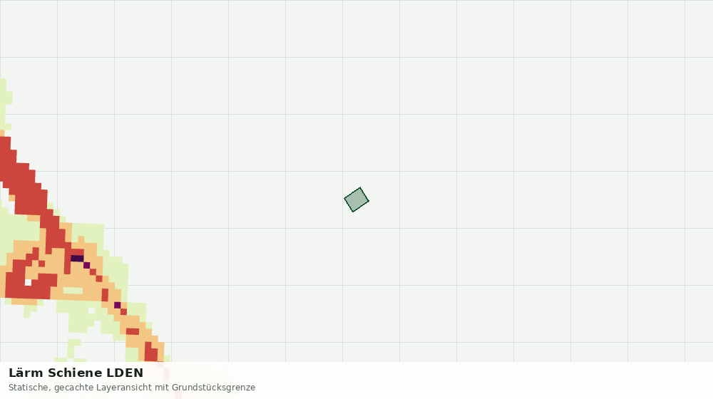 Statische Kartenansicht: Lärm Schiene LDEN