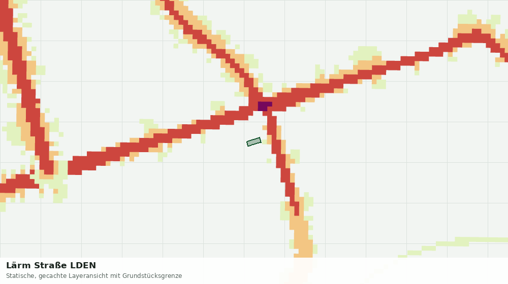 Statische Kartenansicht: Lärm Straße LDEN