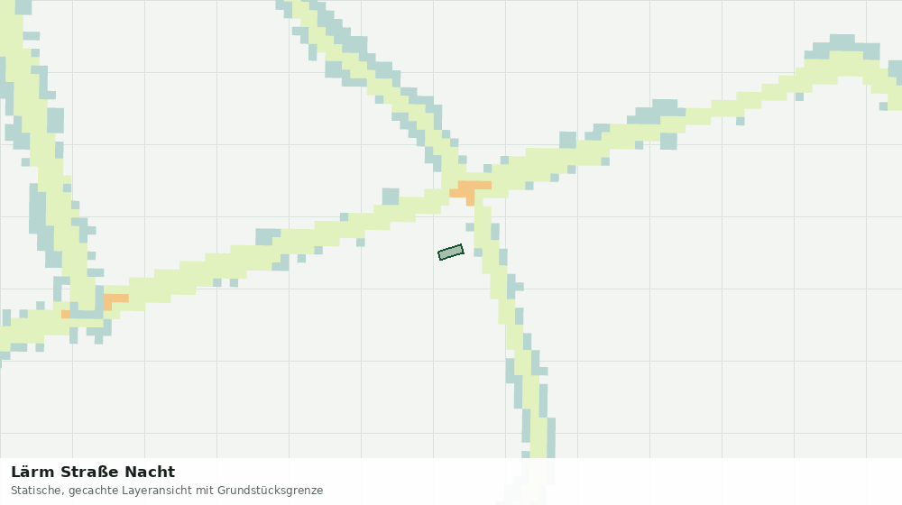 Statische Kartenansicht: Lärm Straße Nacht