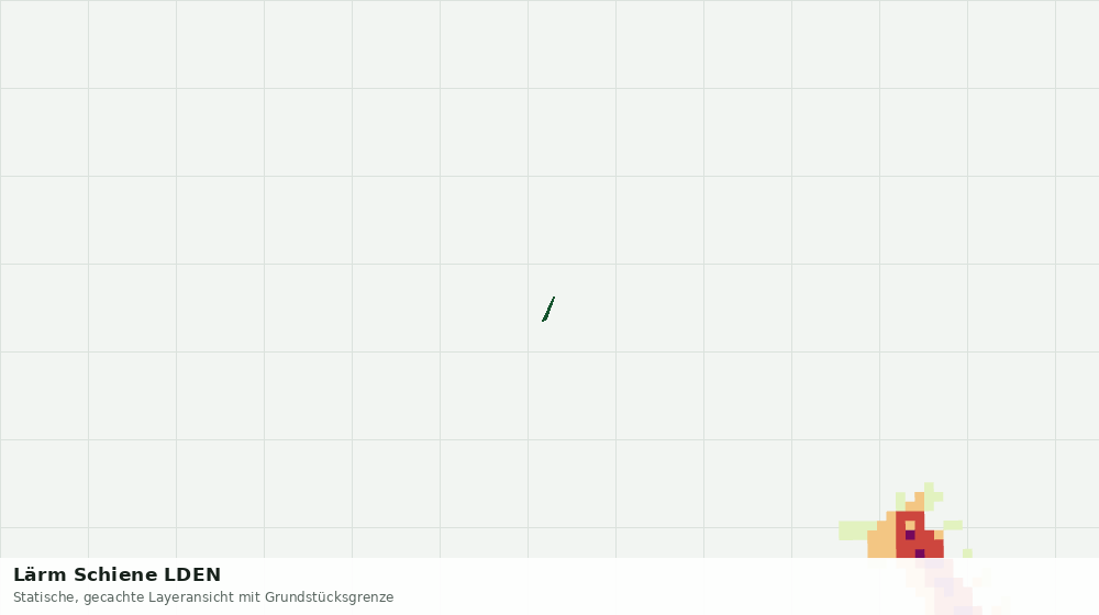 Statische Kartenansicht: Lärm Schiene LDEN