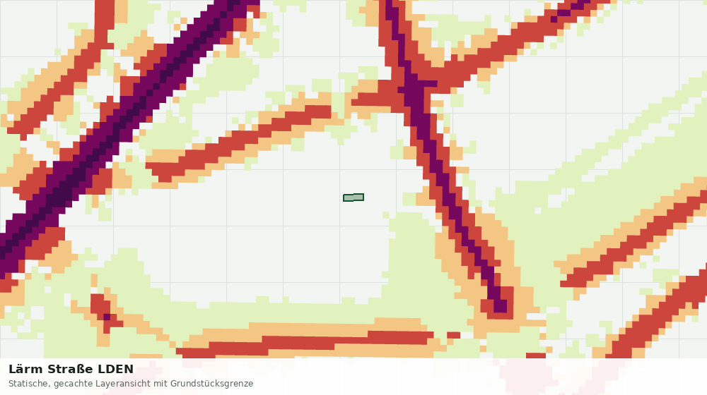 Statische Kartenansicht: Lärm Straße LDEN