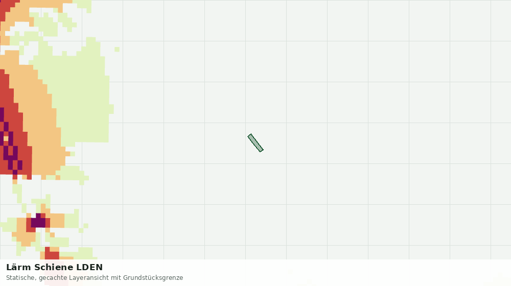 Statische Kartenansicht: Lärm Schiene LDEN