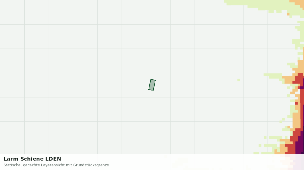 Statische Kartenansicht: Lärm Schiene LDEN