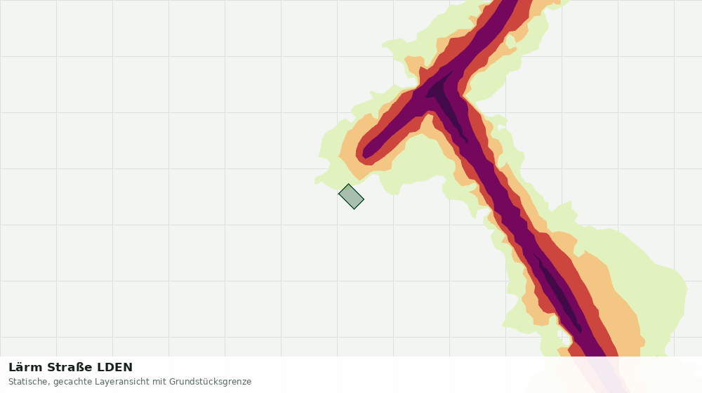 Statische Kartenansicht: Lärm Straße LDEN