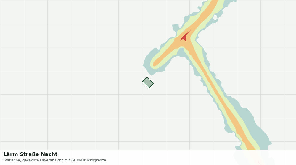 Statische Kartenansicht: Lärm Straße Nacht