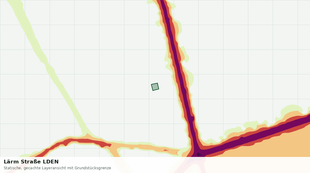 Statische Kartenansicht: Lärm Straße LDEN