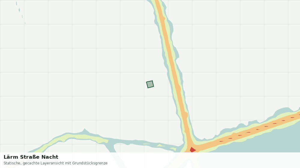 Statische Kartenansicht: Lärm Straße Nacht