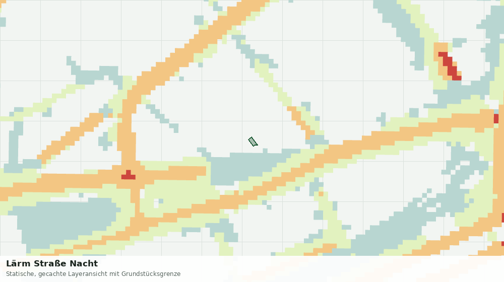 Statische Kartenansicht: Lärm Straße Nacht